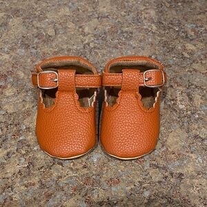 Brown Leather Kids Shoes